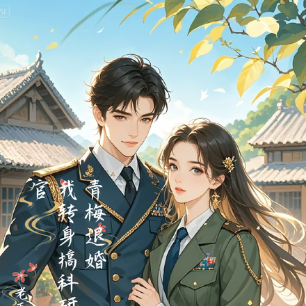 小说《青梅退婚，我转身搞科研娶女军官》封面