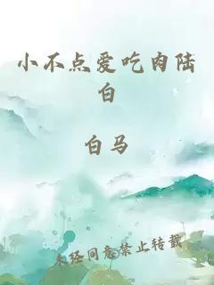 小说《小不点爱吃肉陆白》封面