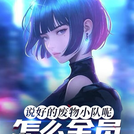 小说《说好的废物小队呢，怎么全员狠人》封面
