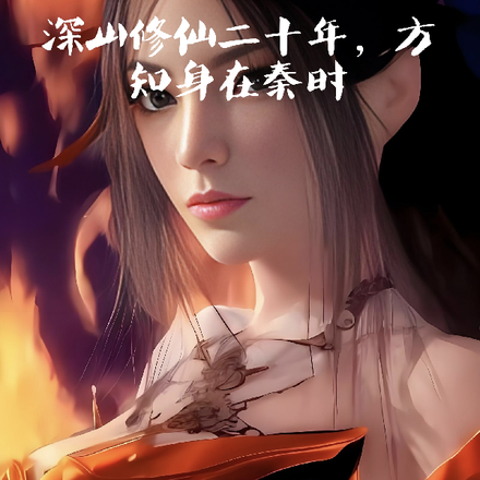 小说《深山修仙二十年，方知身在秦时》封面