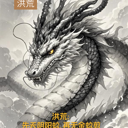 小说《洪荒：先天阴阳蛟，再无金蛟剪》封面