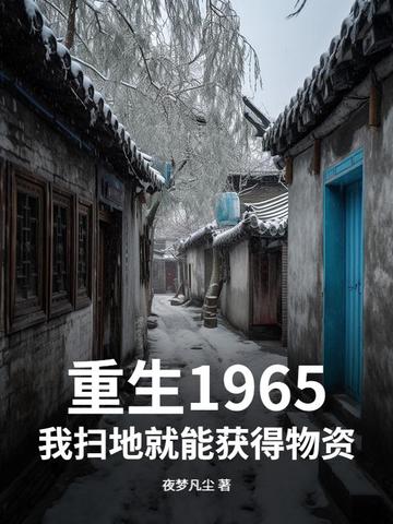 小说《重生1965，我扫地就能获得物资》封面