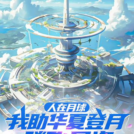 小说《人在月球助华夏，发现女娲在逃难》封面