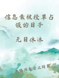 小说《信息素被校草占领的日子》封面